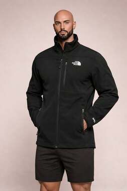 The North Face Apex Full Zip Softshell Jacket Black Size M